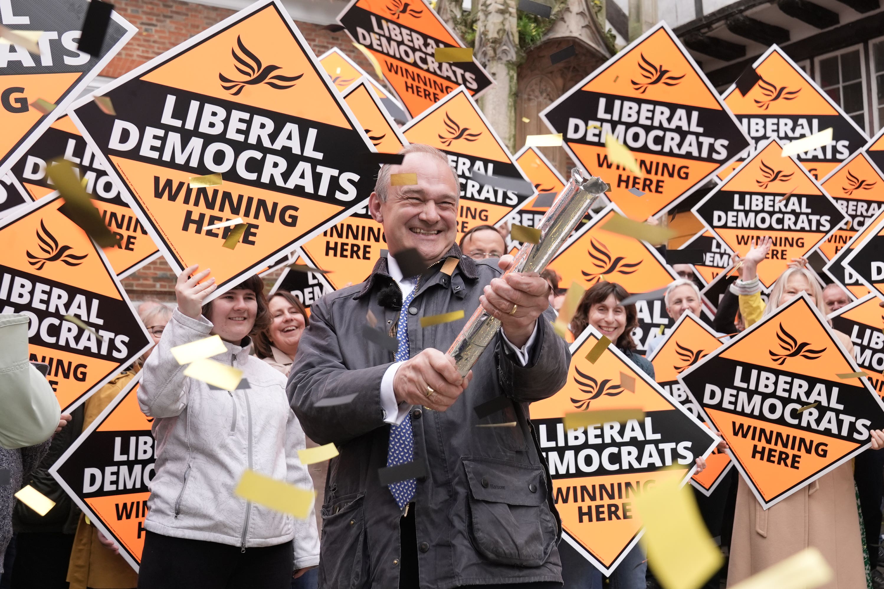 Liberal Democrat leader Sir Ed Davey (Stefan Rousseau/PA)