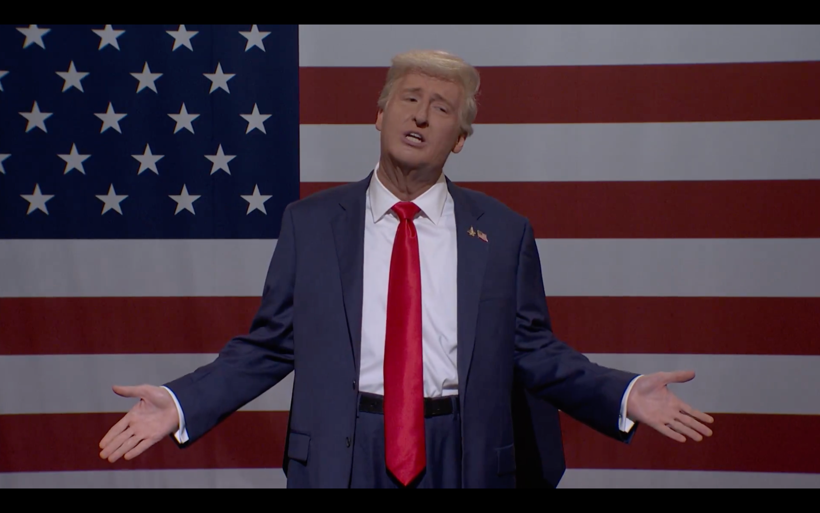 The skit also hit Trump’s recent false claims that he has “settled seven” wars since returning to the White House. “I ended all the wars. Every single one of them — except the two main ones that are still happening and are more vicious than ever,” James Austin Johnson, playing Trump, quipped