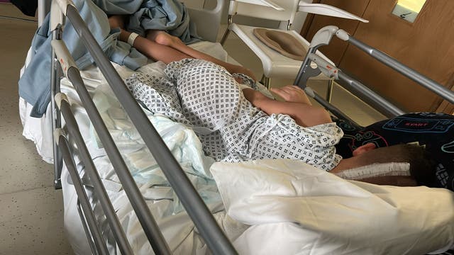 <p>Harrison’s parents thought he had norovirus as he was lethargic and being sick, but noted the “excruciating” headaches continued for several days</p>