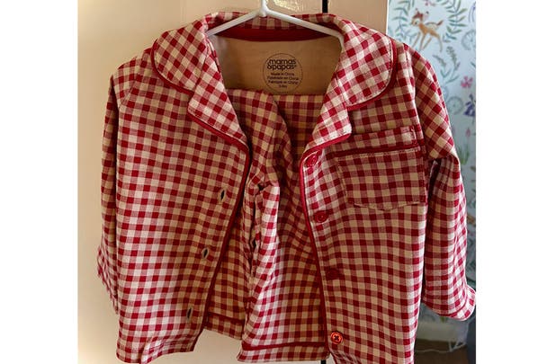 Mamas & Papas jersey check pyjamas