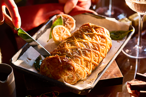 Waitrose No.1 mushroom, malbec and port wellington