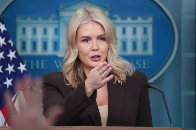 <p>The White House press secretary said Monday she was sharing the screenshot to show her “full response” to Dáte’s inquiry and provide “context” about him. </p>