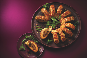 Waitrose No.1 pork, turkey and cranberry sausage roll snowflake