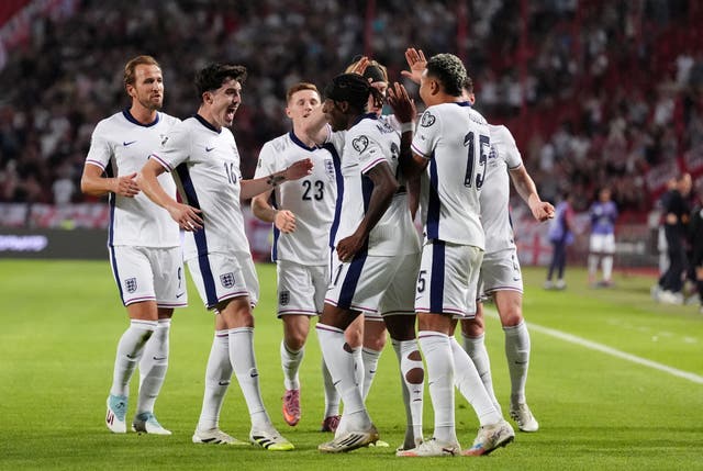 <p>England secured their spot at the World Cup with two games to spare</p>