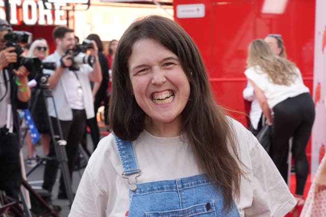 <p>Jones, 35, who has ataxic cerebral palsy said the perpetrators ‘shouted slurs’ and mocked the voices of her and comedian Lee Peart</p>