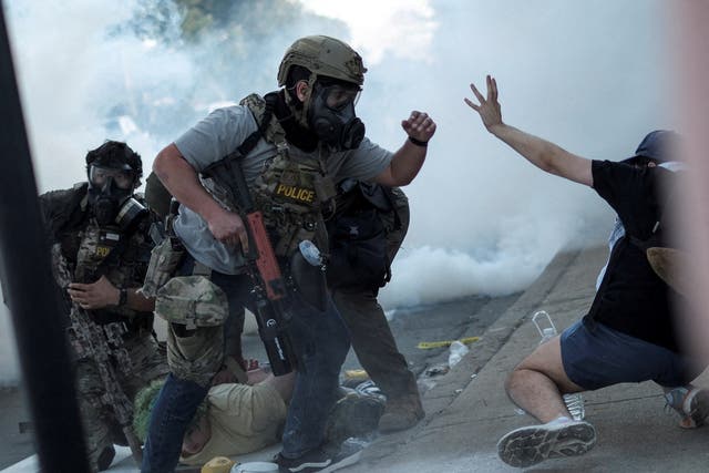 <p>Illinois JB Pritzker argues that the Trump administration is escalating violent responses to quell protests as pretext to invoke the Insurrection Act</p>