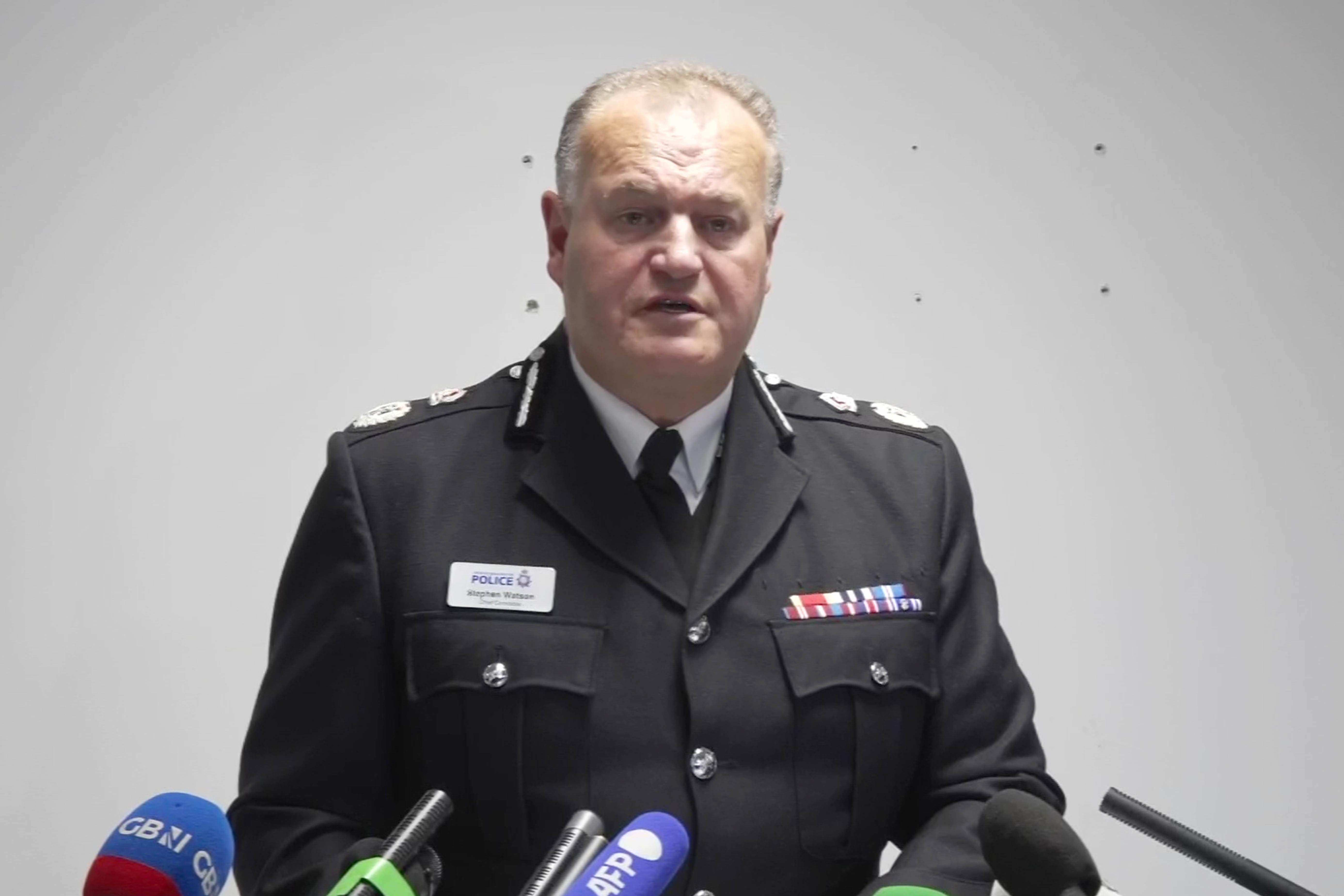 GMP Chief Constable Sir Stephen Watson. (PA)