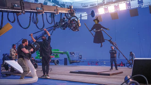 <p>Cynthia Erivo is photographed behind the scenes of ‘Wicked’ in 2023</p>