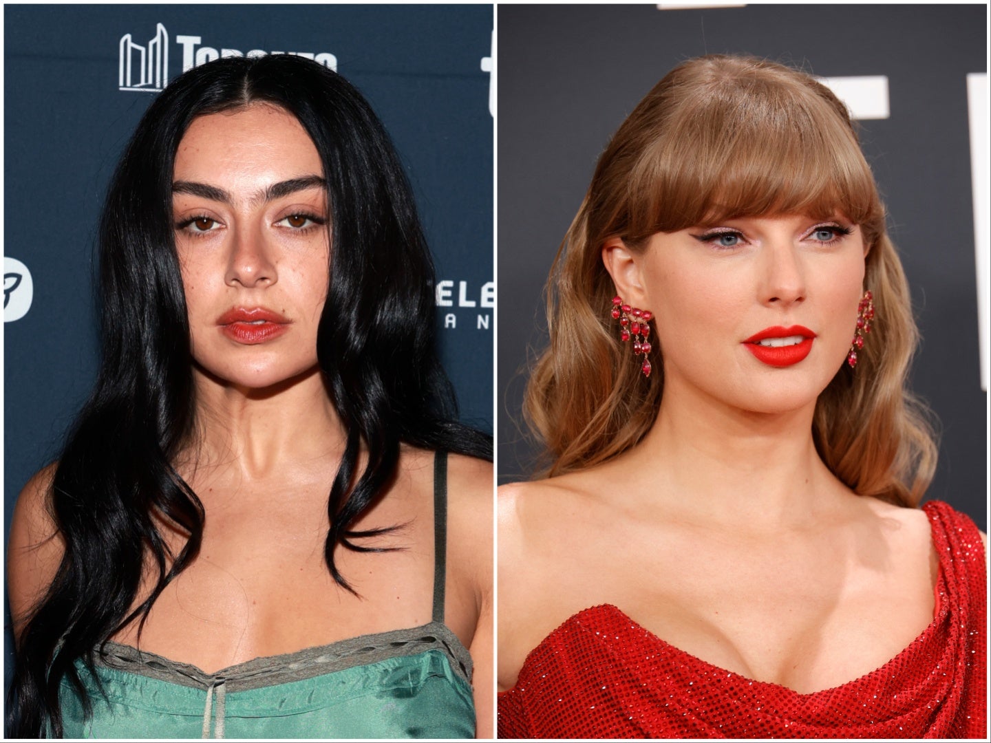 <p>Taylor Swift and Charli XCX</p>
