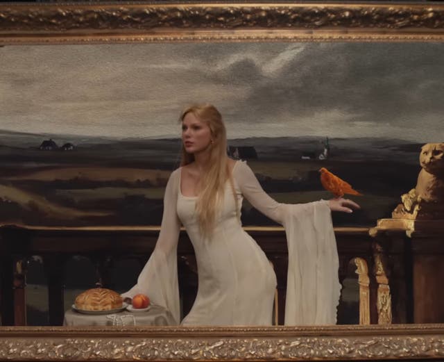 <p>A screengrab from the music video of Taylor Swift's 'The Fate of Ophelia'</p>