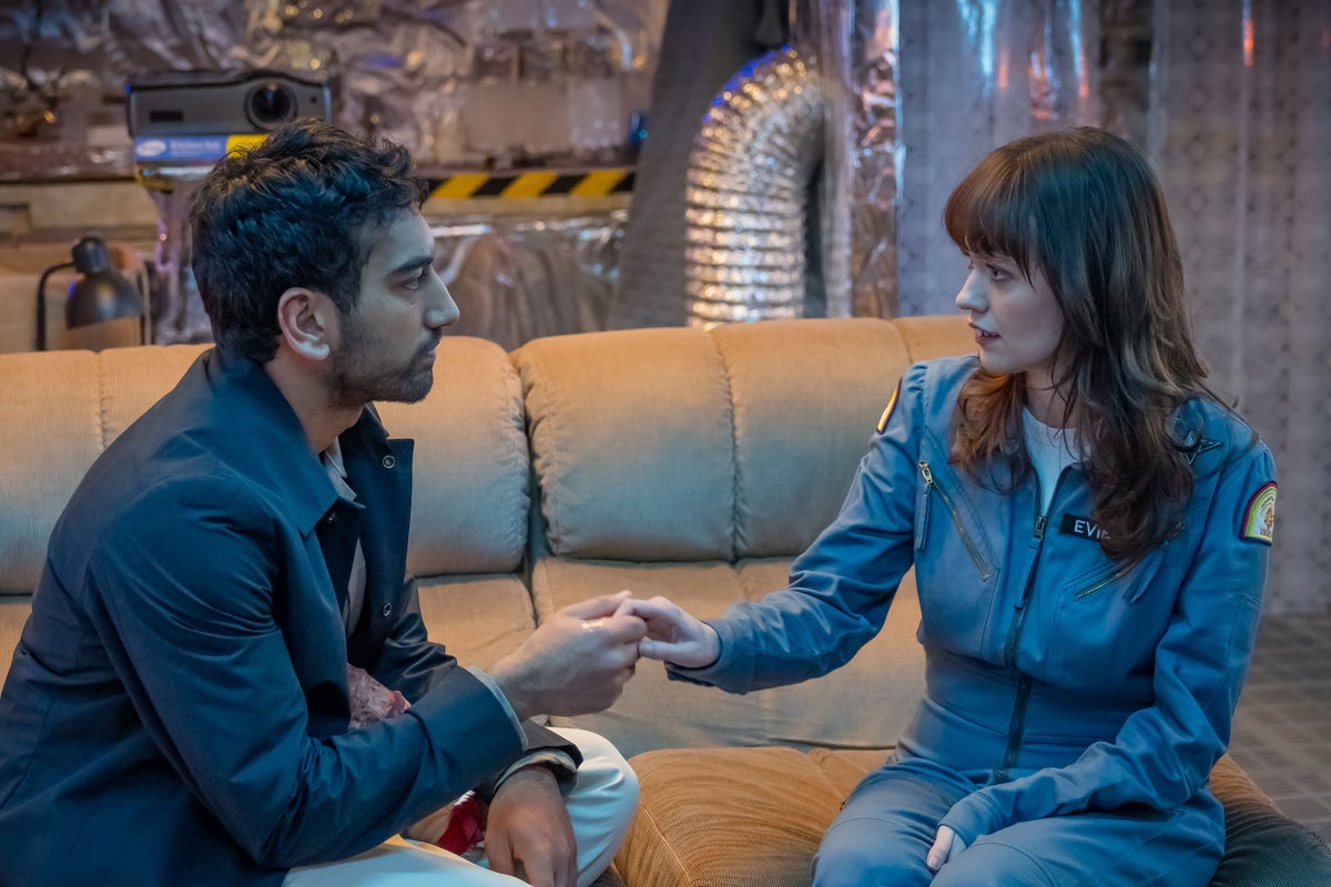 ‘We wanted nerds to fall in love’: Aimee Lou Wood and Nabhaan Rizwan on their new romcom Film Club