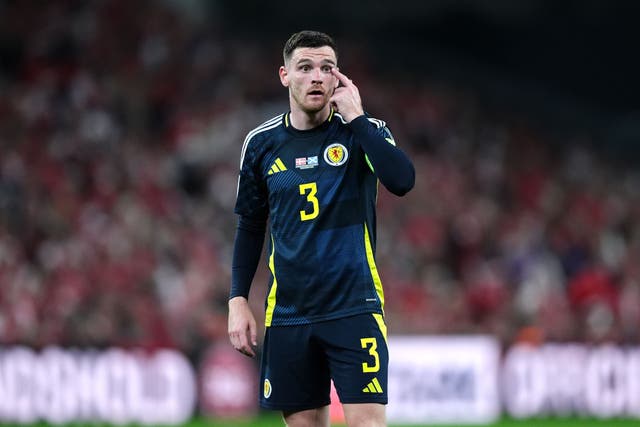 Andy Robertson wants Scotland to build on a promising start to their World Cup qualifying campaign (Andrew Milligan/PA).