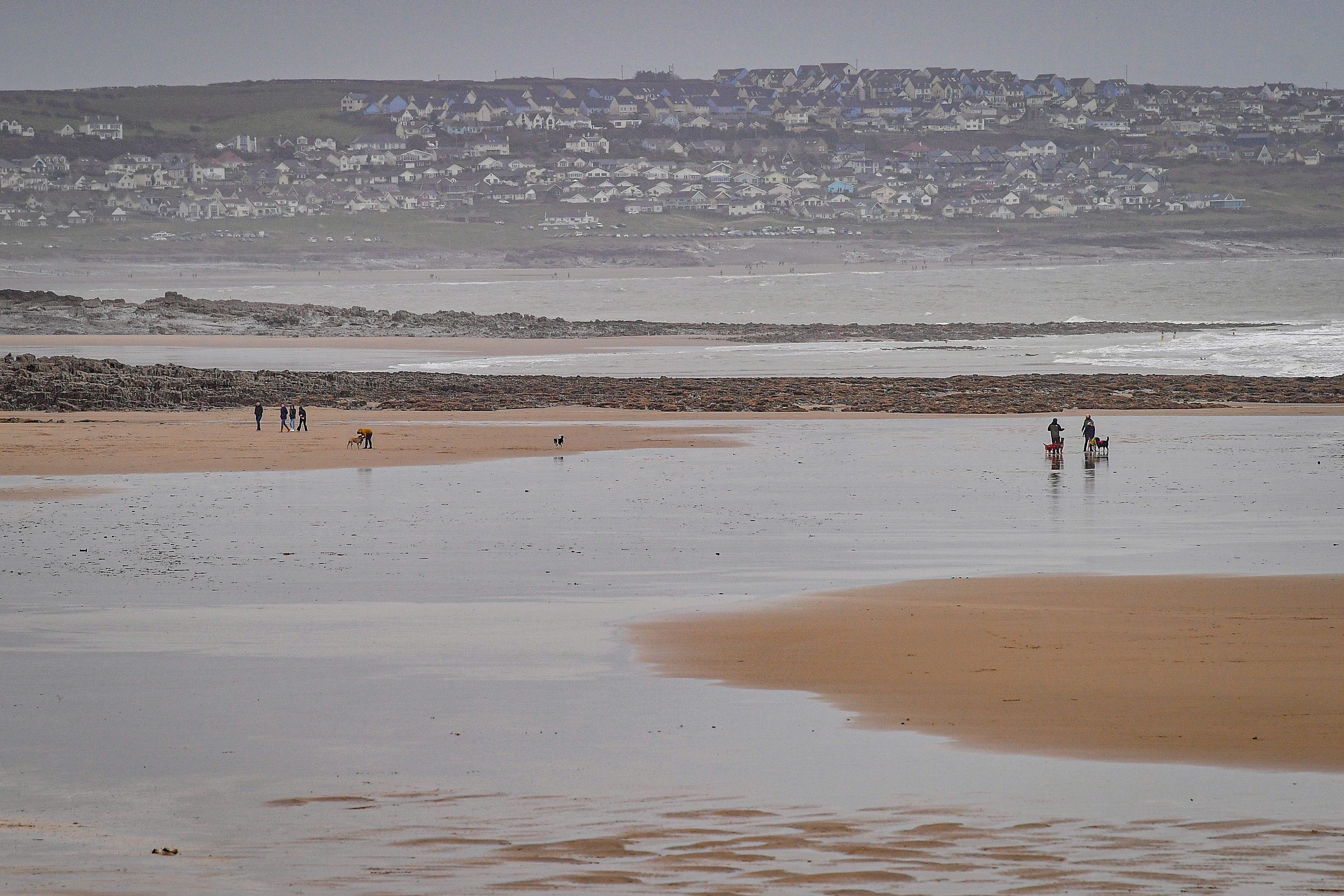 The man was rescued from rough seas by Porthcawl RNLI (Ben Birchall/PA)