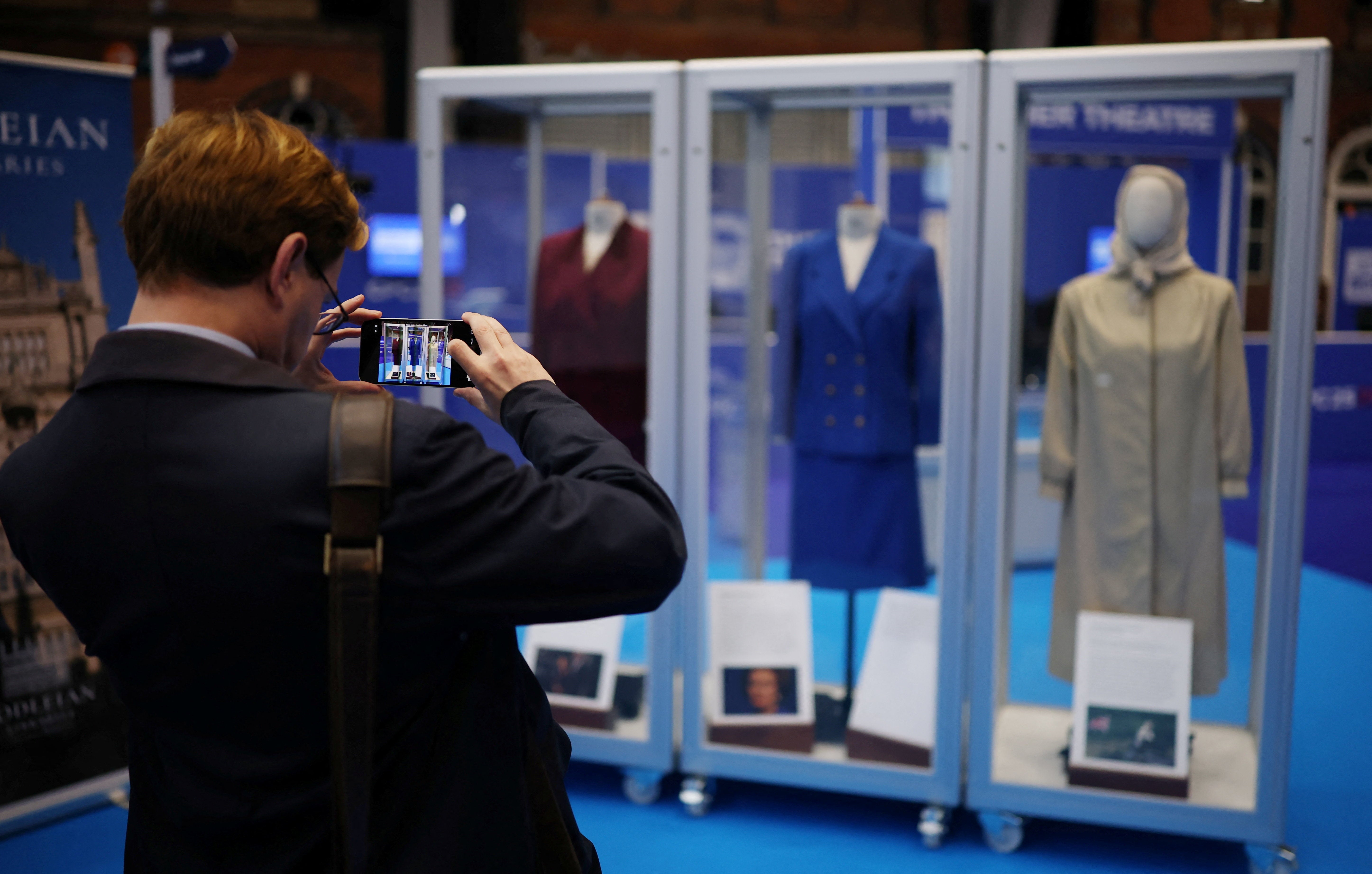 Clothes previously worn by Margaret Thatcher on display in Manchester