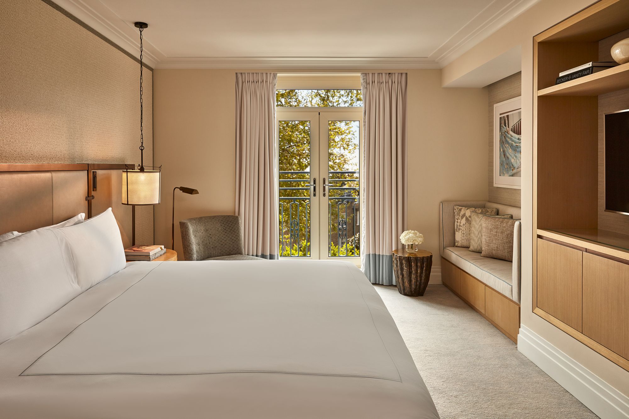 All rooms at the Berkeley come with a king-sized bed
