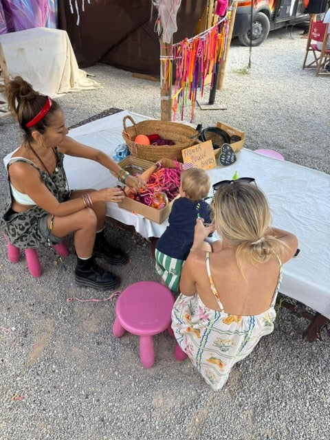 Little ones will love making dreamcatchers at Las Dalias Market