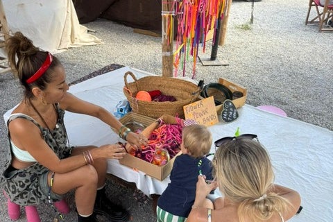 Little ones will love making dreamcatchers at Las Dalias Market (Leeanna Lock)