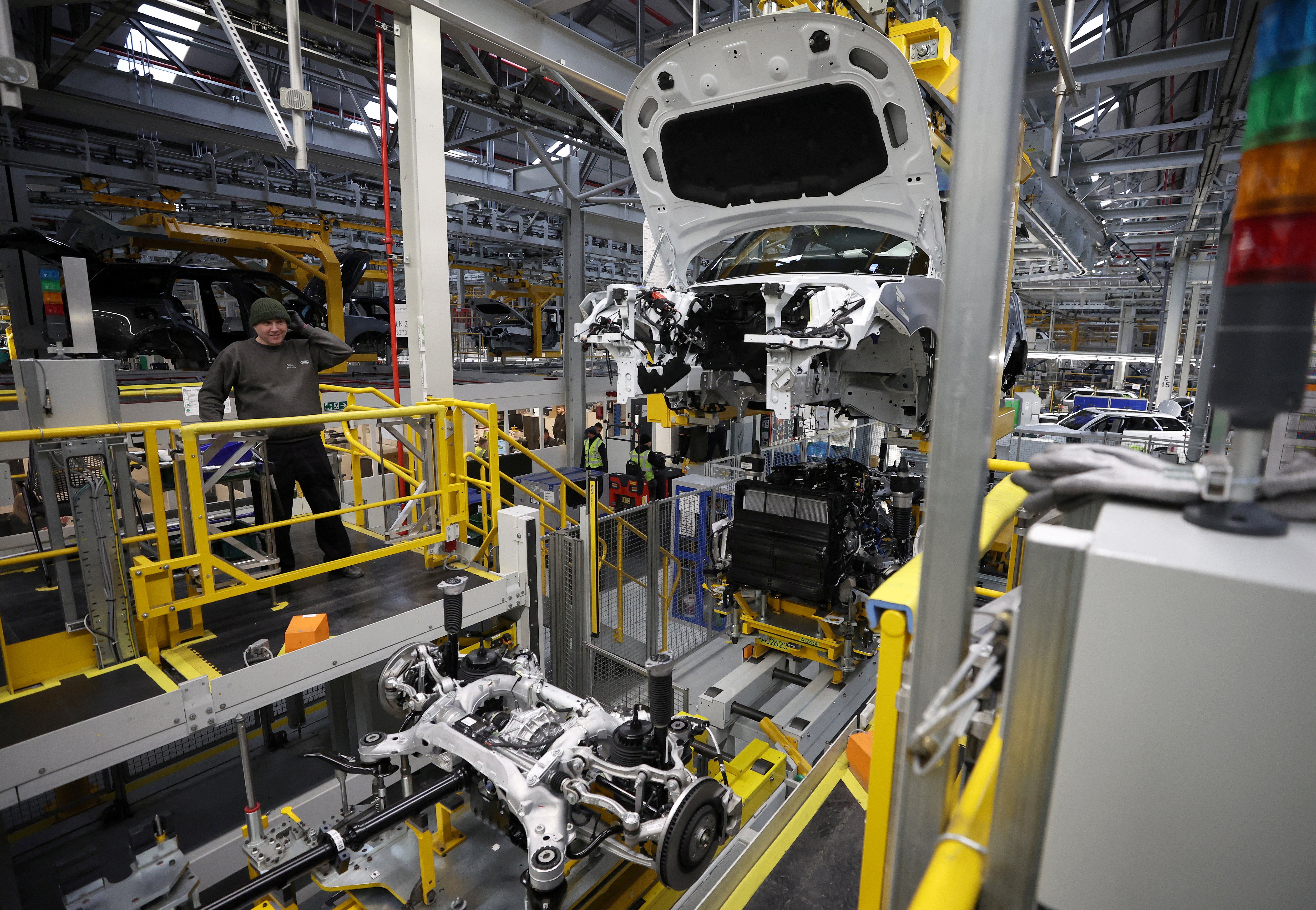 The carmaker said employees went back to work at the Solihull site in the West Midlands on Thursday, following the phased restart of production on Wednesday