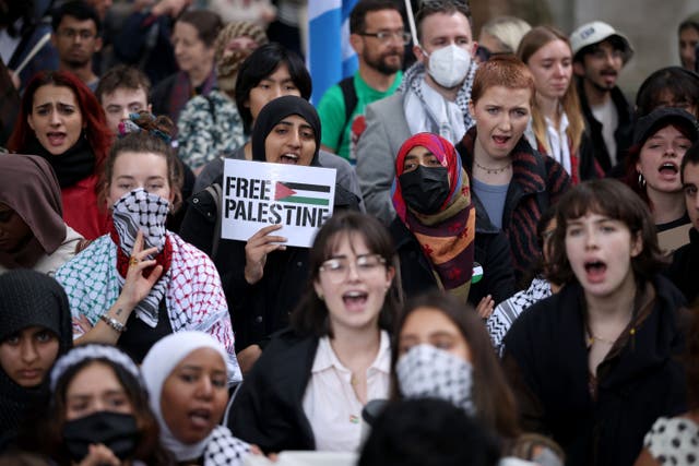 Protesters at the 2025 march