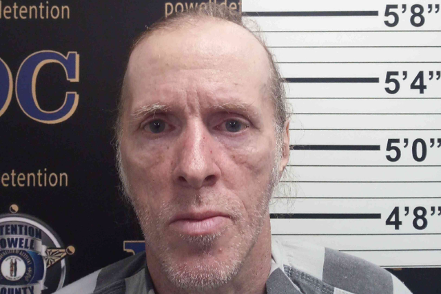 <p>Stephan Marcum is accused of labeling bodybag yard decorations as local officials in Stanton, Kentucky</p>