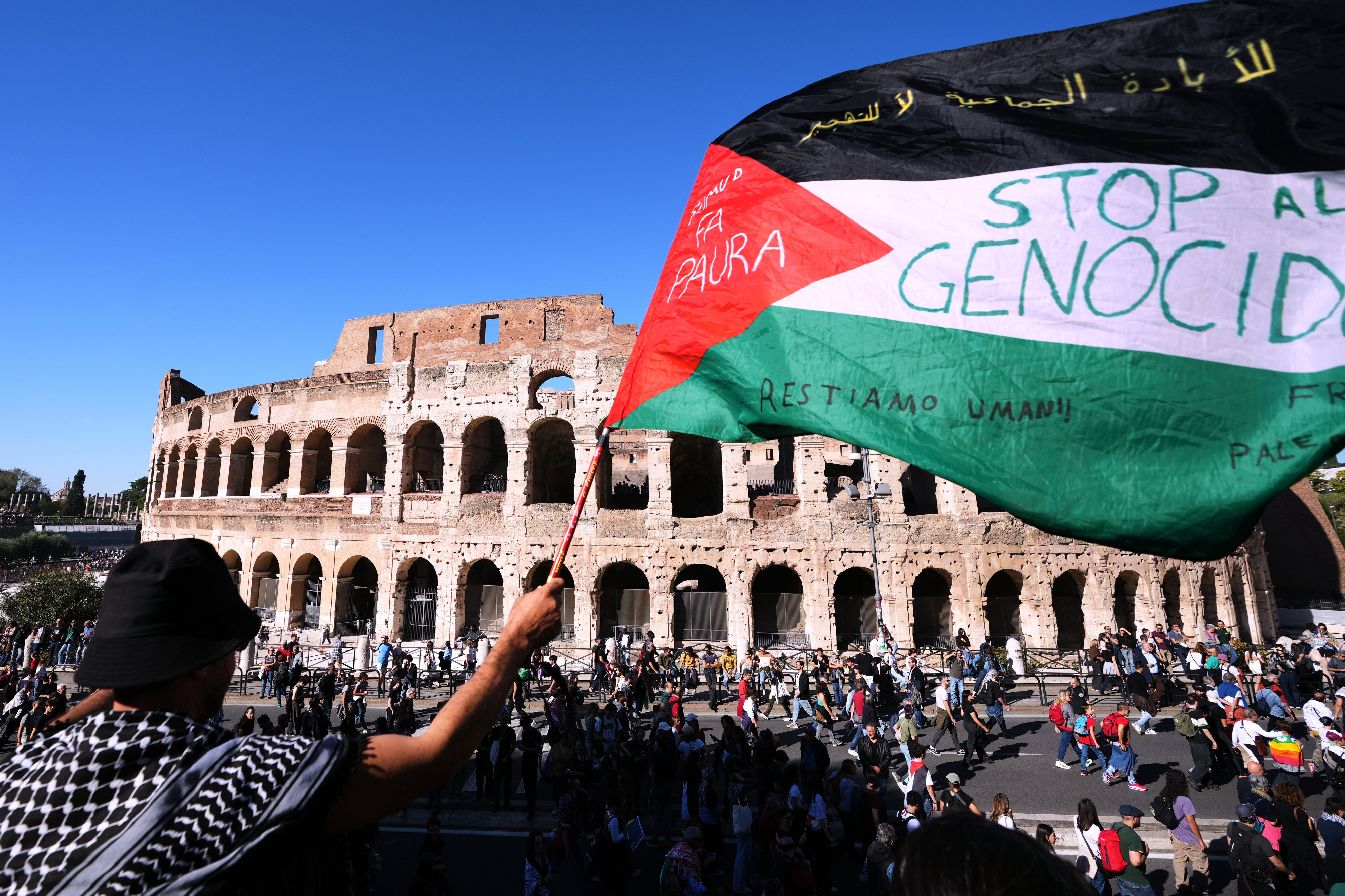 ITALIA GAZA PROTESTA
