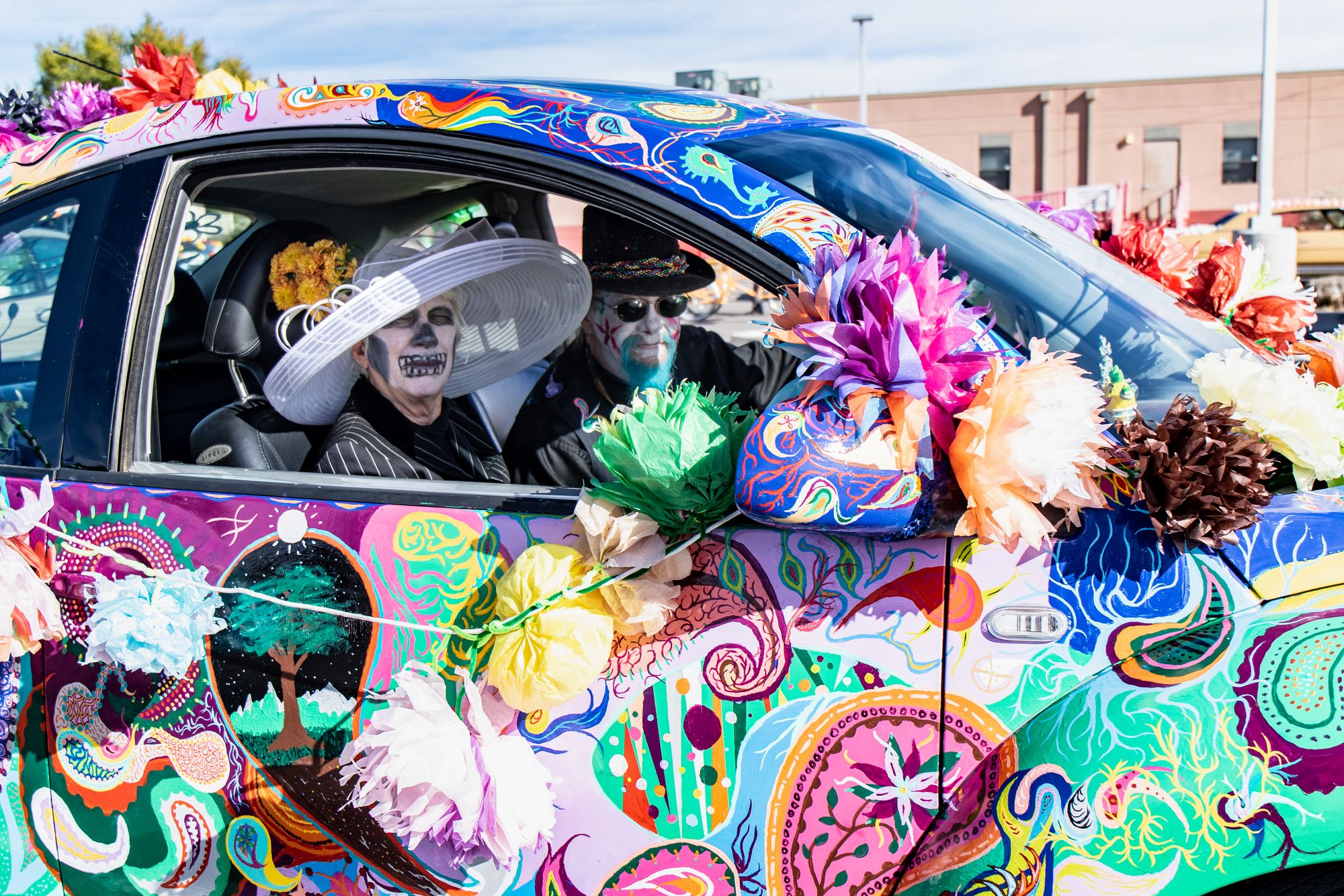 The streets of Albuquerque become a living work of art during the Muertos y Marigolds Parade