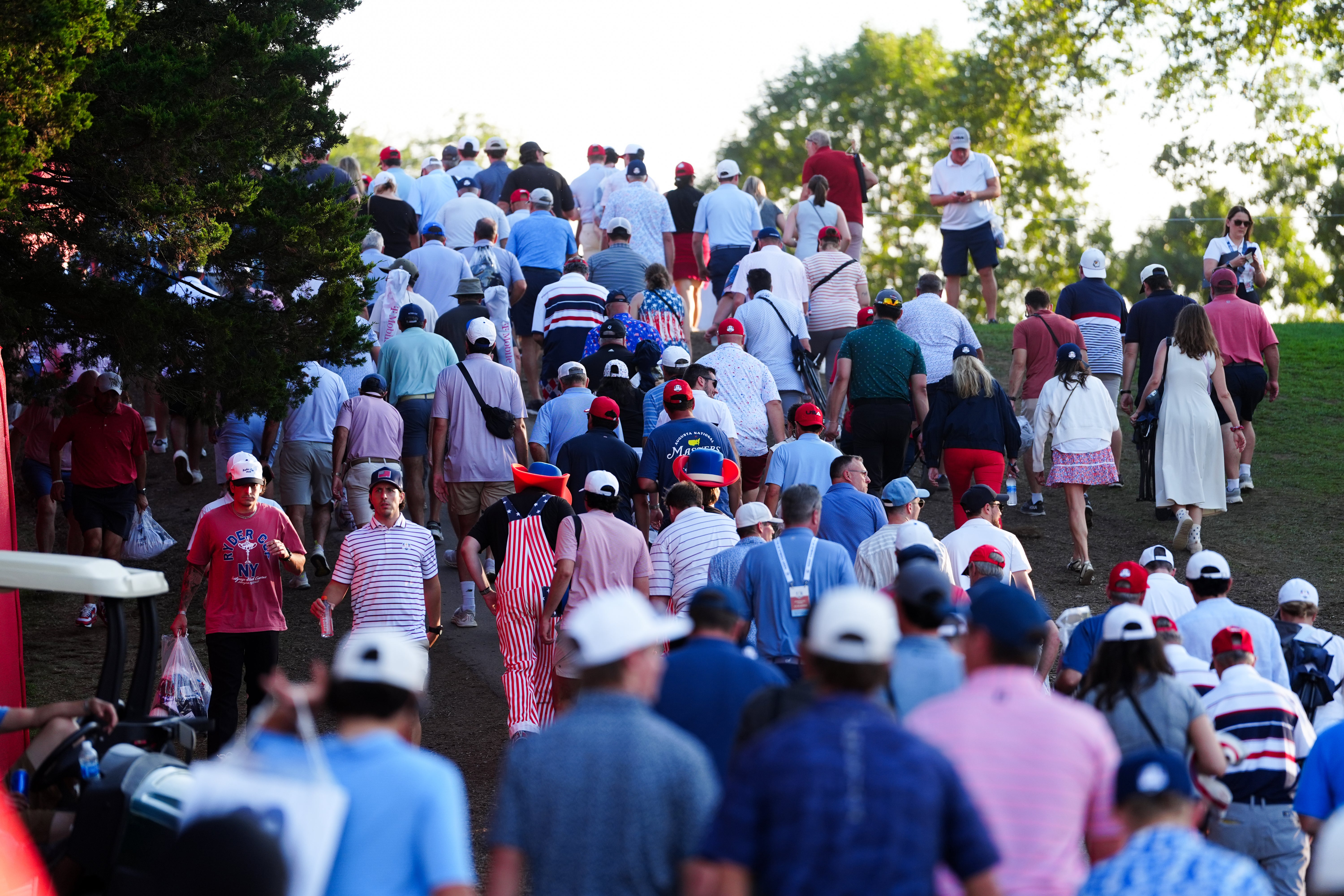 Morikawa admitted the behaviour of American fans at the Ryder Cup ‘crossed the line’ (David Davies/PA)