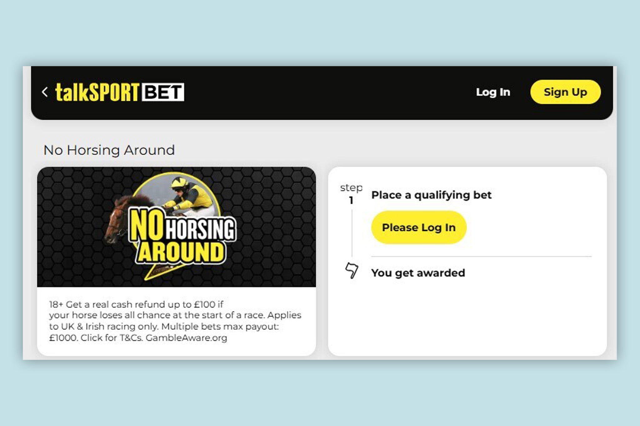 talkSPORT BET’s no horse around offer gives bettors their stake back in free bets, up to £100
