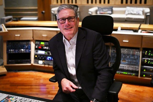 Prime Minister Sir Keir Starmer faced questions about China during a visit to India (Leon Neal/PA)