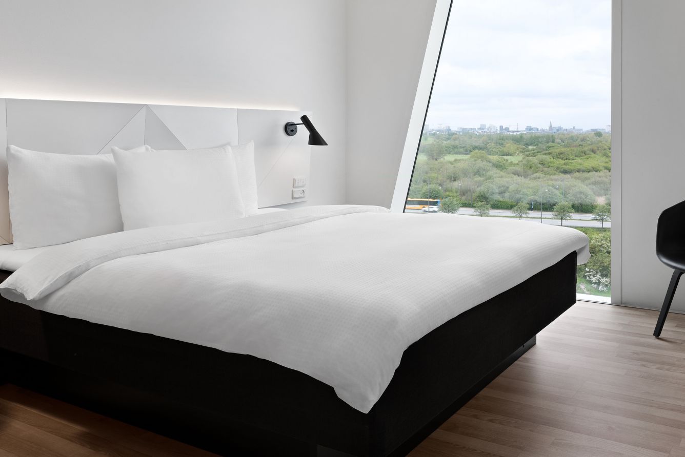 Get impressive views of the city in AC Hotel’s rooms