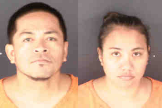<p>Bradley Leon Guerrero Santos and Roseanella Mendola Borja  were arrested after kicking a child out of their car on a Florida highway, along with a bag of guns and cash.</p>