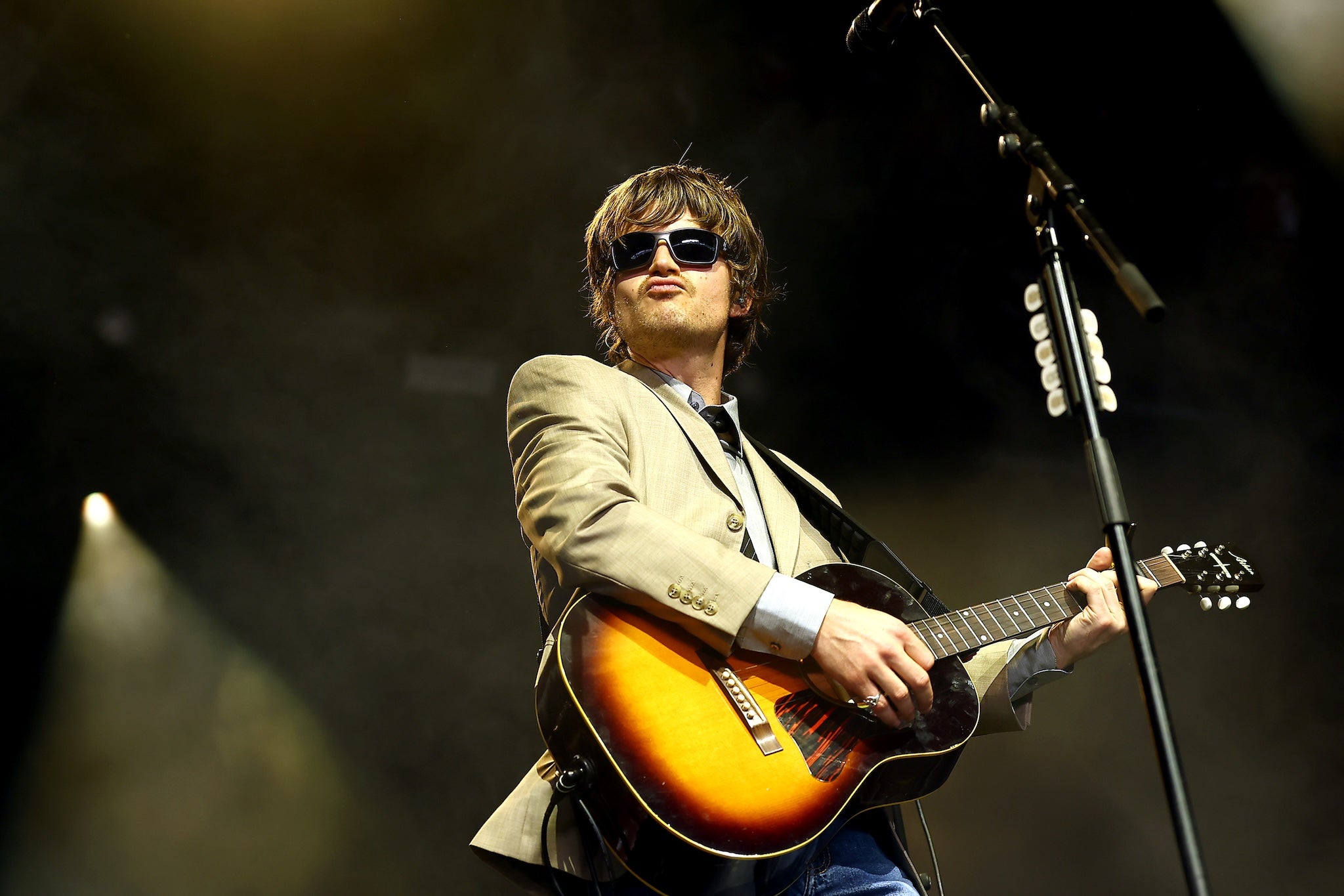 Guitar hero: Joe Keery performs as Djo at Coachella music festival 2025