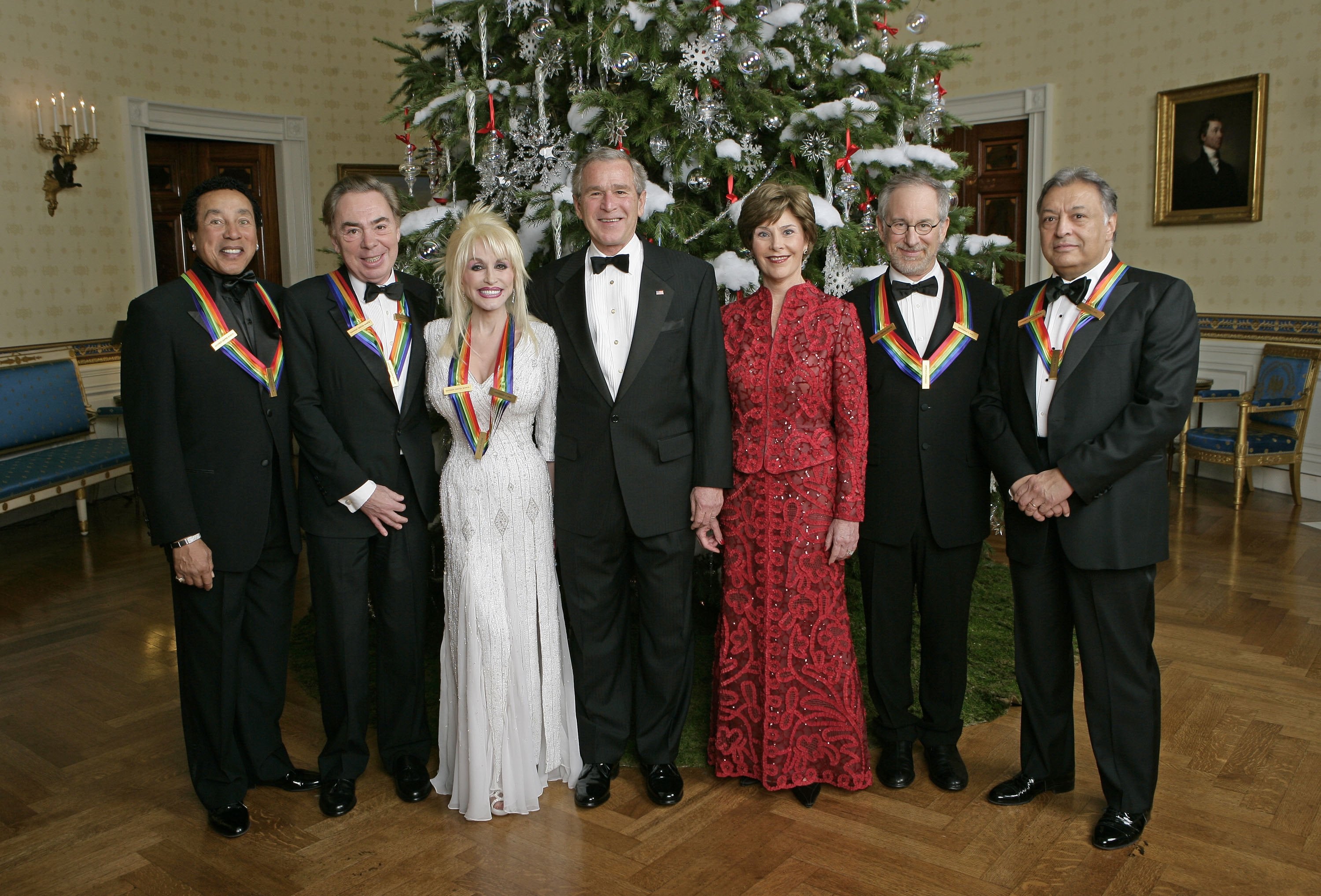 Dolly Parton accepted the Kennedy Center Honors from President George W Bush in 2006 (along with Smokey Robinson, Andrew Lloyd Webber, Steven Spielberg and Zubin Mehta), but later turned down the Presidential Medal of Freedom three times
