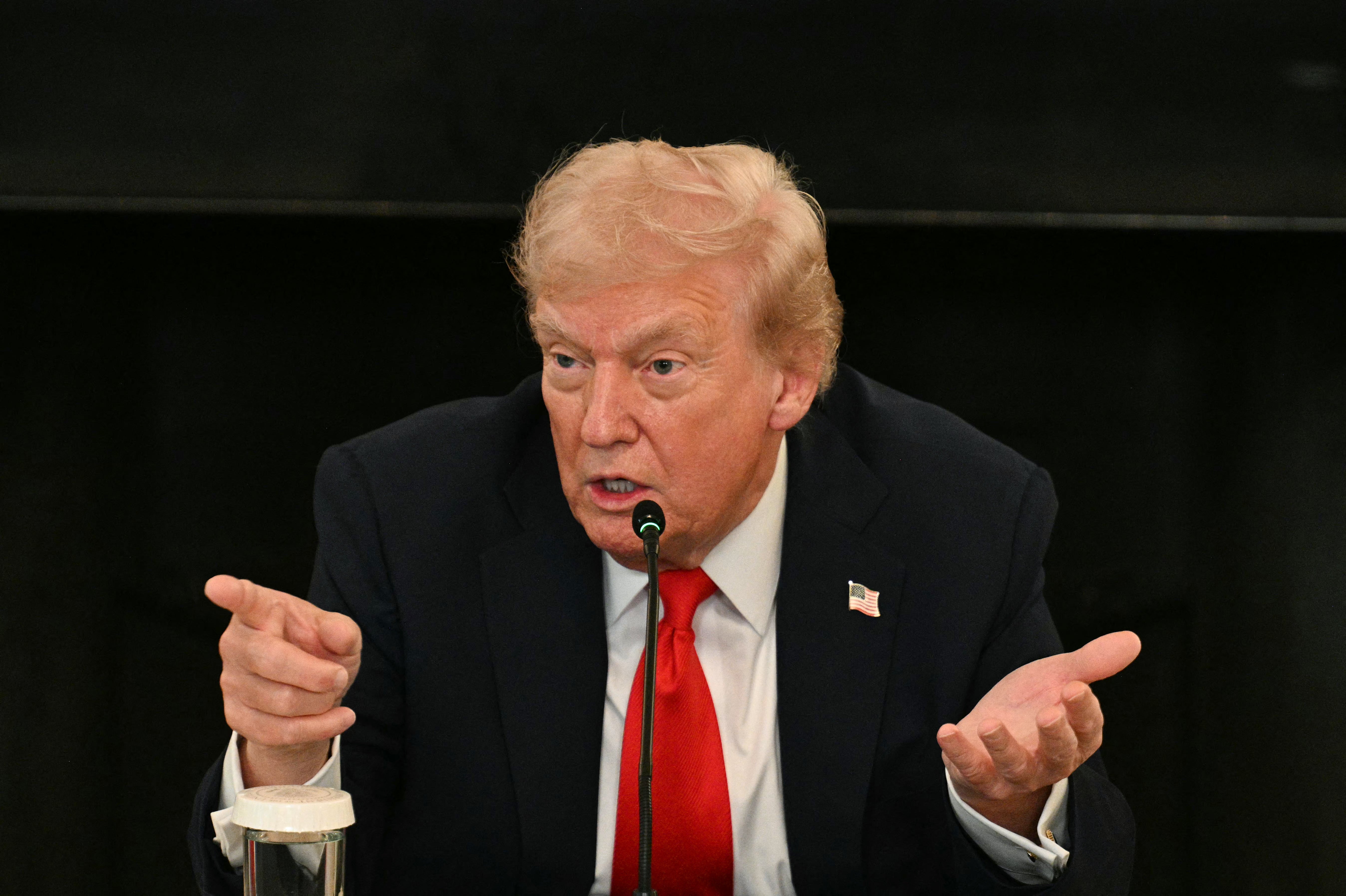 Donald Trump suggested designating Antifa a foreign terrorist organization during a White House event October 8 in which he also said ‘we took the freedom of speech away’ to prosecute people who burn the American flag