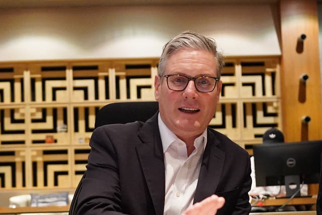 Sir Keir Starmer travelled to India on Tuesday (Stefan Rousseau/PA)