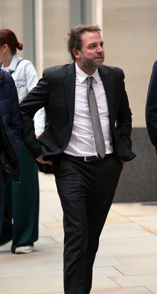 <p>Lee Gibson outside the Court of Appeal after a hearing in his dispute with Betfair</p>