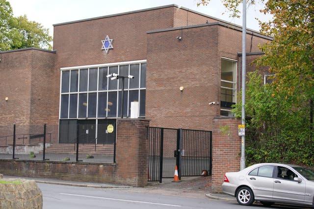 Two people died in the attack at Heaton Park Hebrew Congregation Synagogue in Crumpsall, Manchester, last Thursday (Peter Byrne/PA)