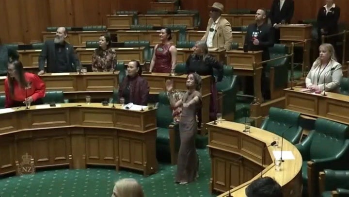<p>Unplanned haka halts New Zealand parliament after MP’s speech</p>