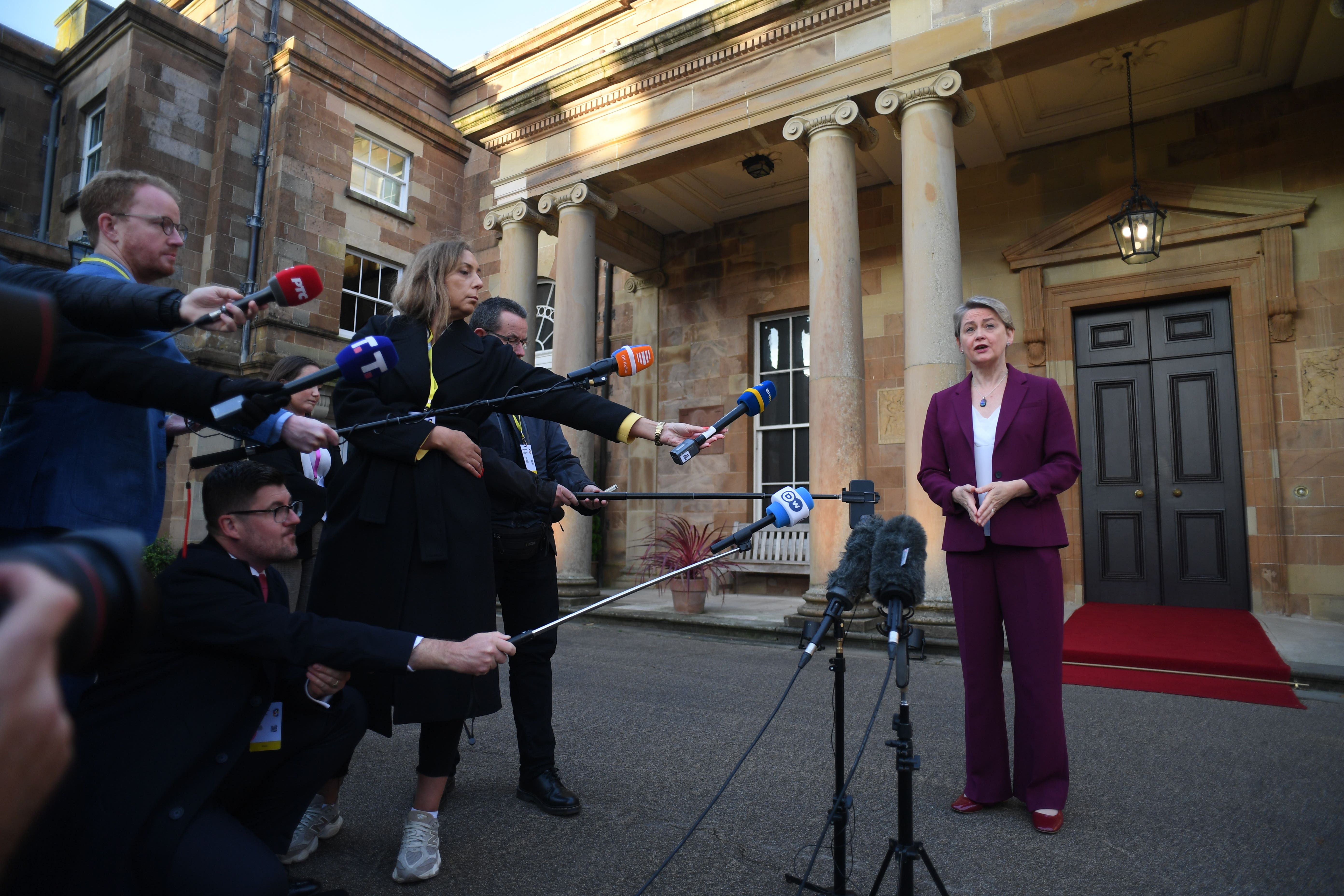 Foreign Secretary Yvette Cooper hosted the Western Balkans summit in Northern Ireland (Charles McQuillan/PA)