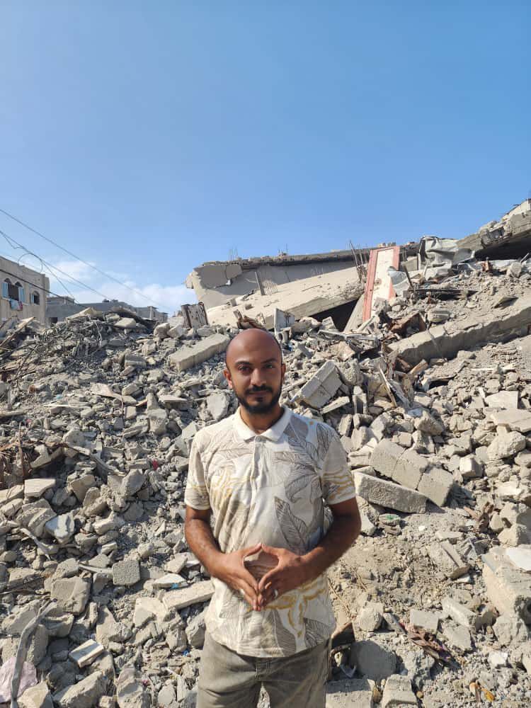 Ezz Al Din Abu Eisha says he strives “to report events accurately, honestly and transparently” despite the challenges