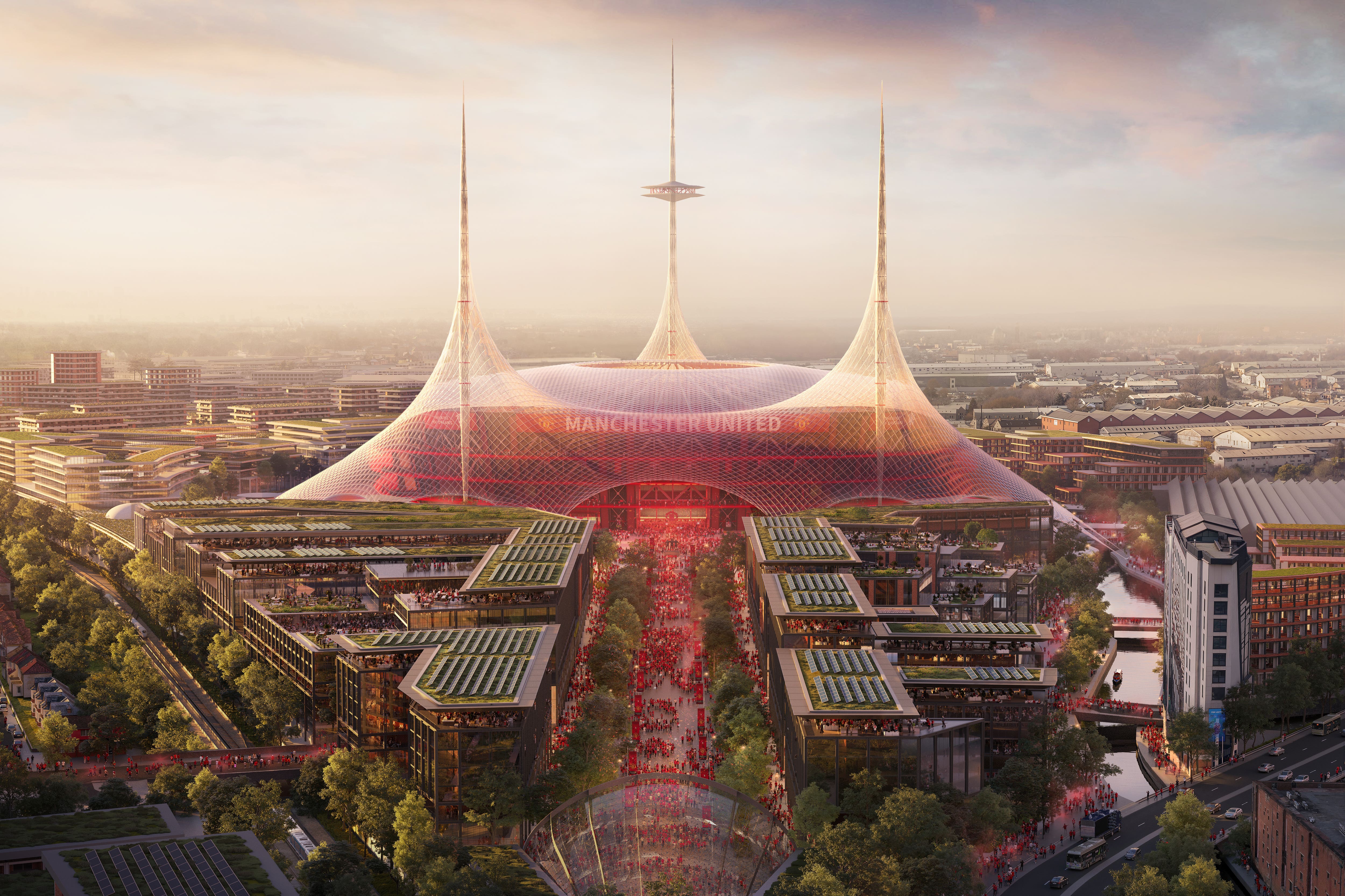 Manchester United have plans to build a new stadium (Foster+Partners/PA Media)