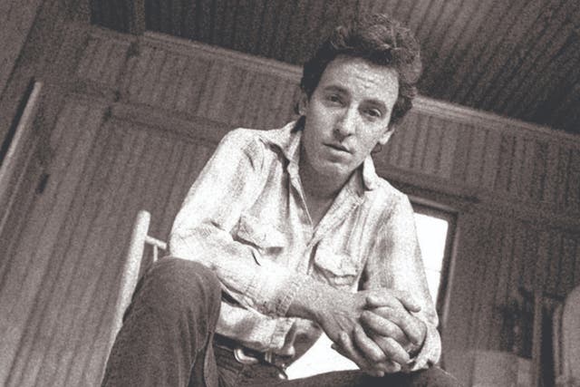 <p>Bruce Springsteen photographed for the release of his album 'Nebraska' in 1982</p>