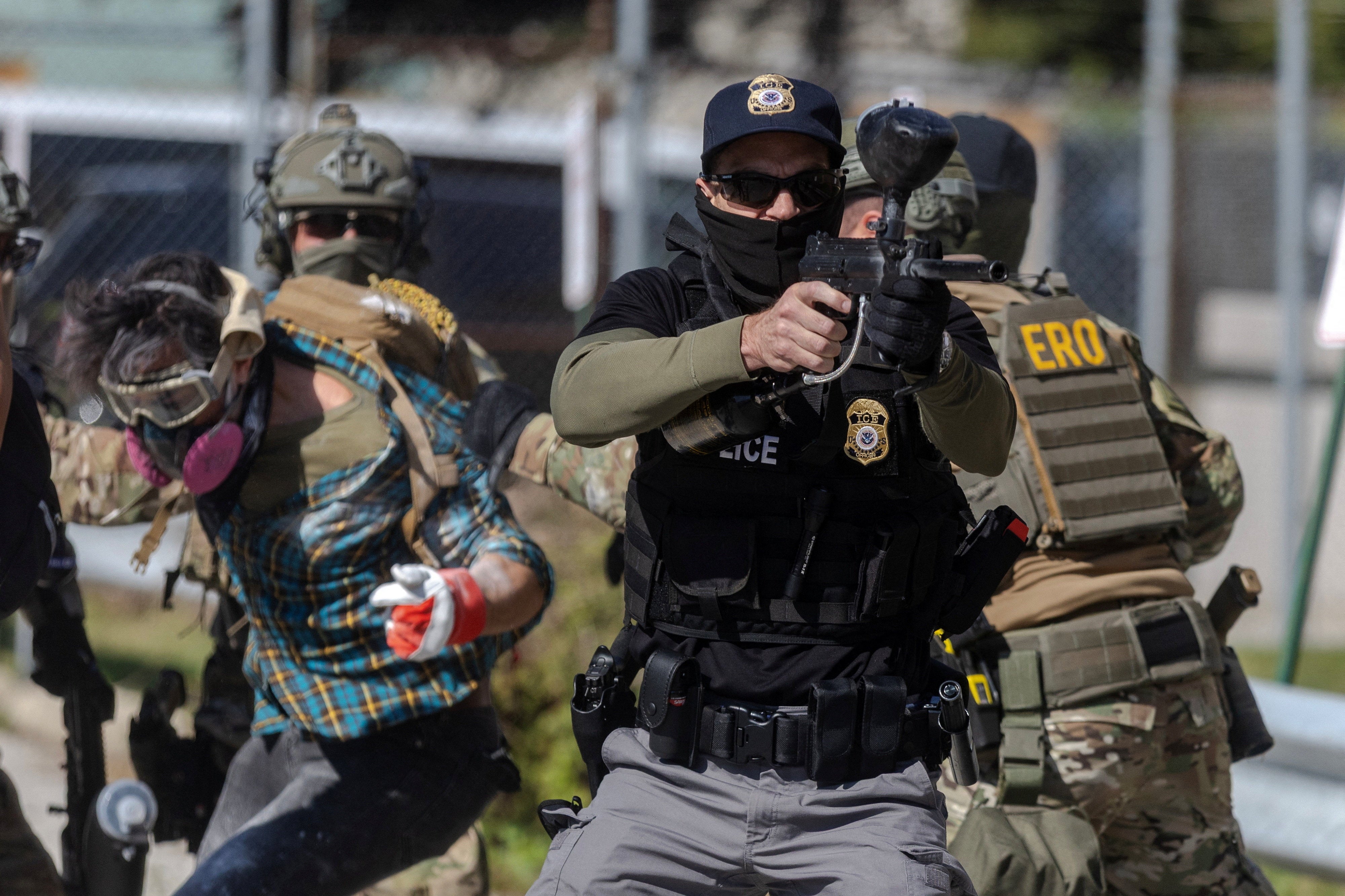 A lawsuit from reporters, protesters and faith leaders accused the Trump administration of deploying federal agents who exercised a ‘pattern of extreme brutality’ with indiscriminate use of riot control weapons, arrests and use of force cuasing serious injuries to civilians