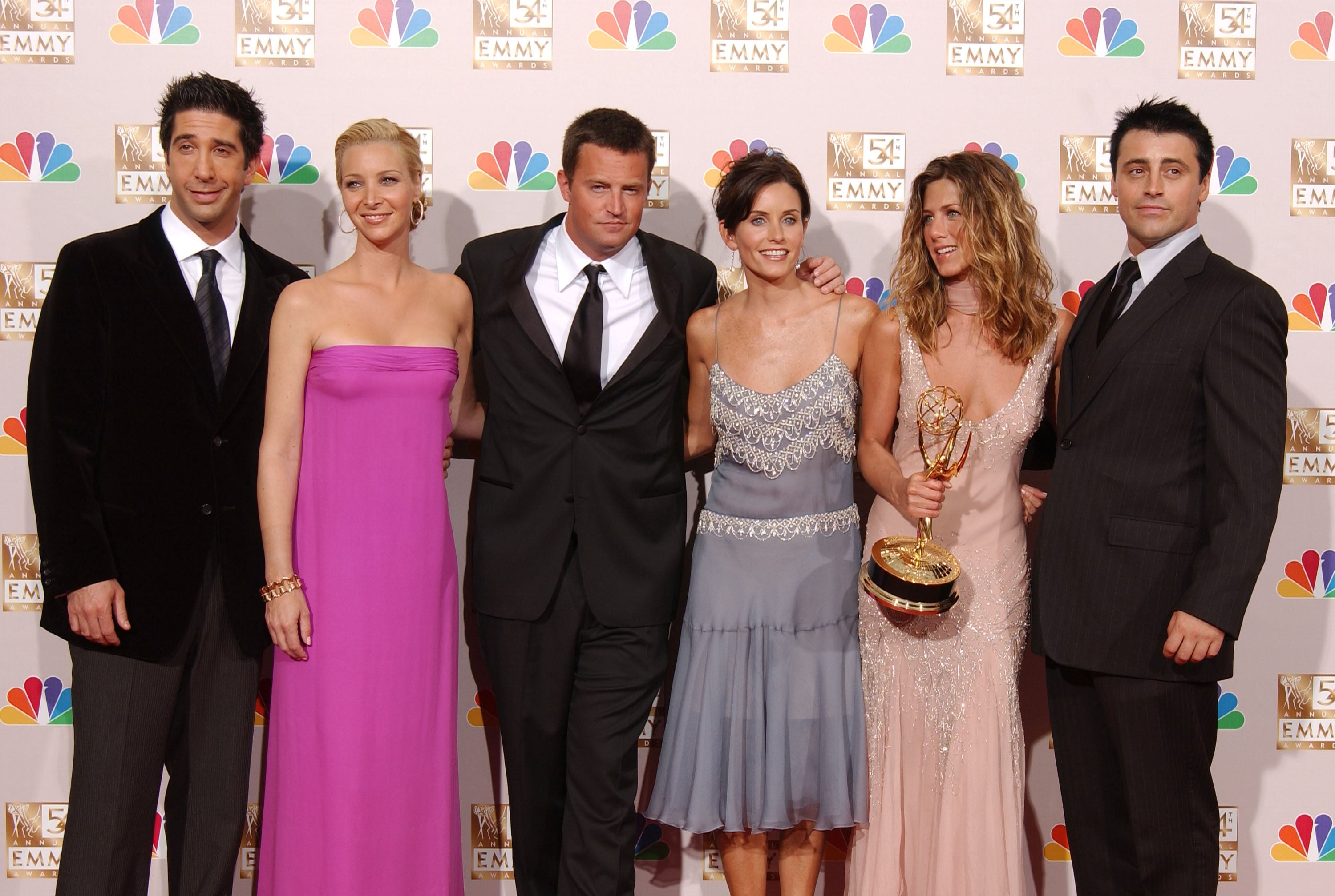 <p>‘Friends’ cast pictured in 2002</p>
