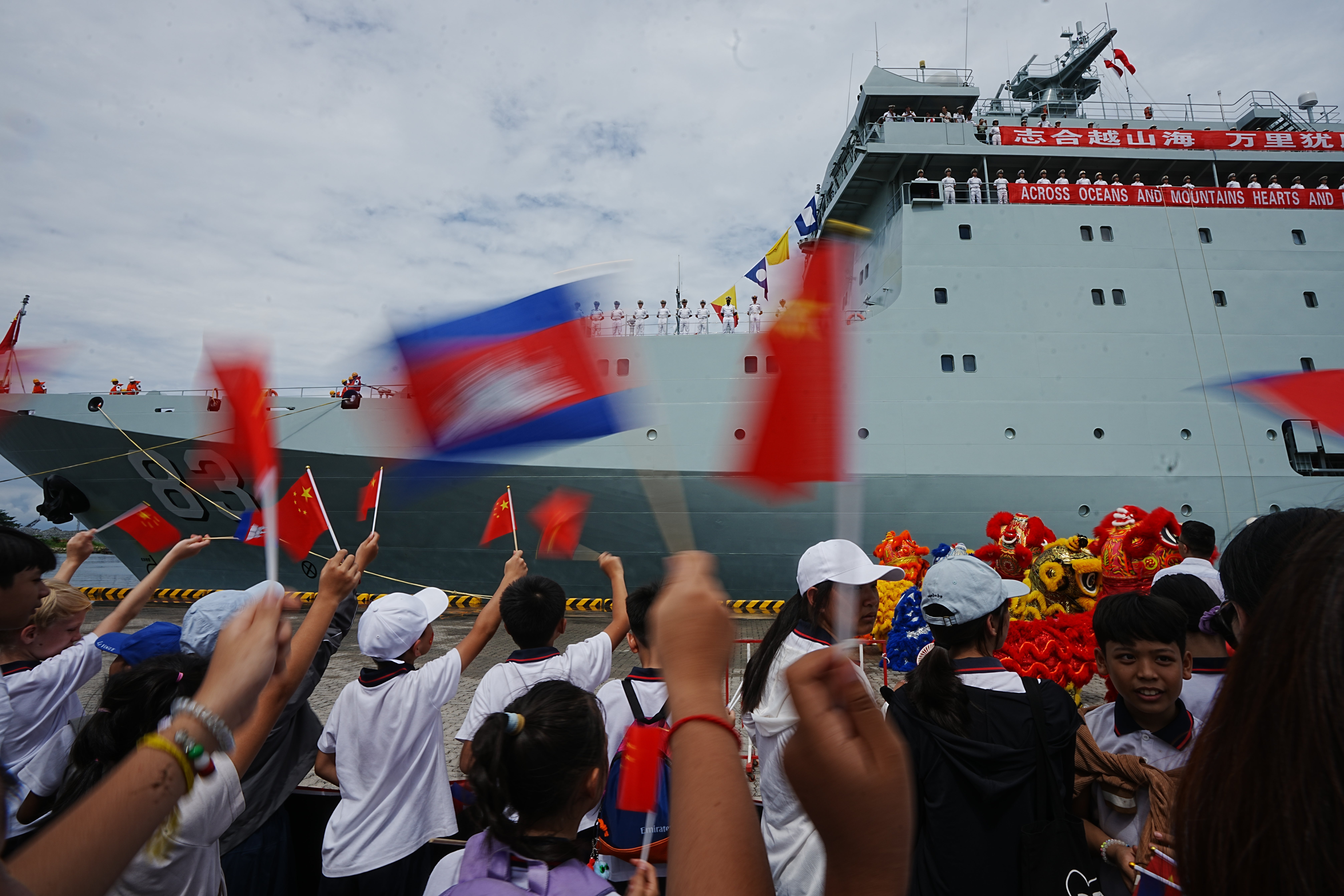 Cambodia China Warships