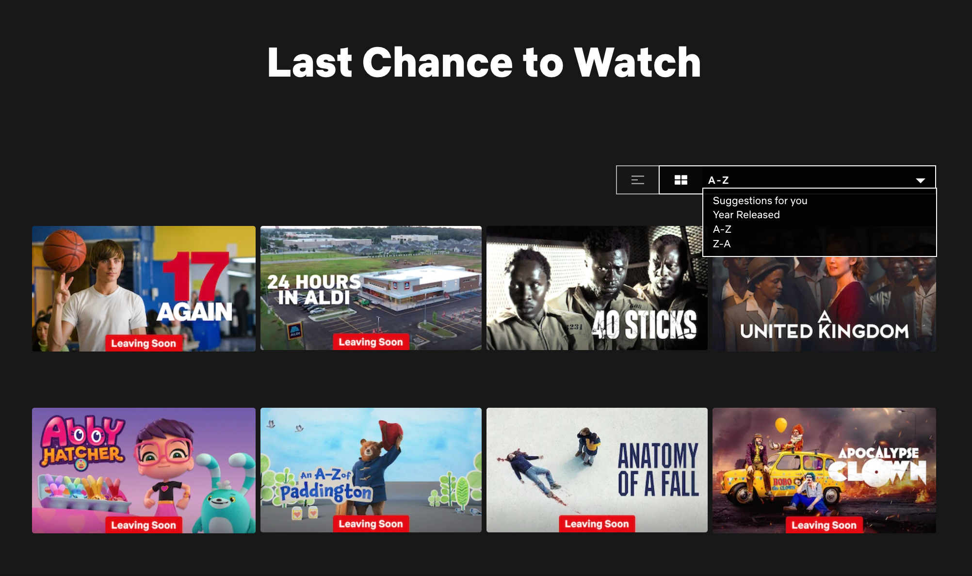 New category reveals what movies and TV shows are leaving Netflix