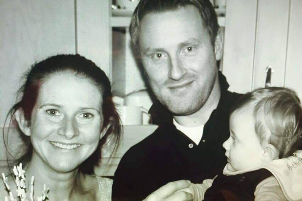 Rhian, Paul and George Mannings (Handout/PA)