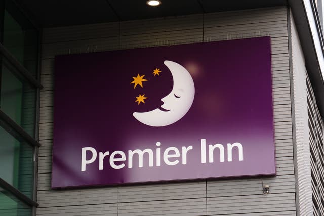Premier Inn’s owner Whitbread reported declining sales in June (Mike Egerton/PA)