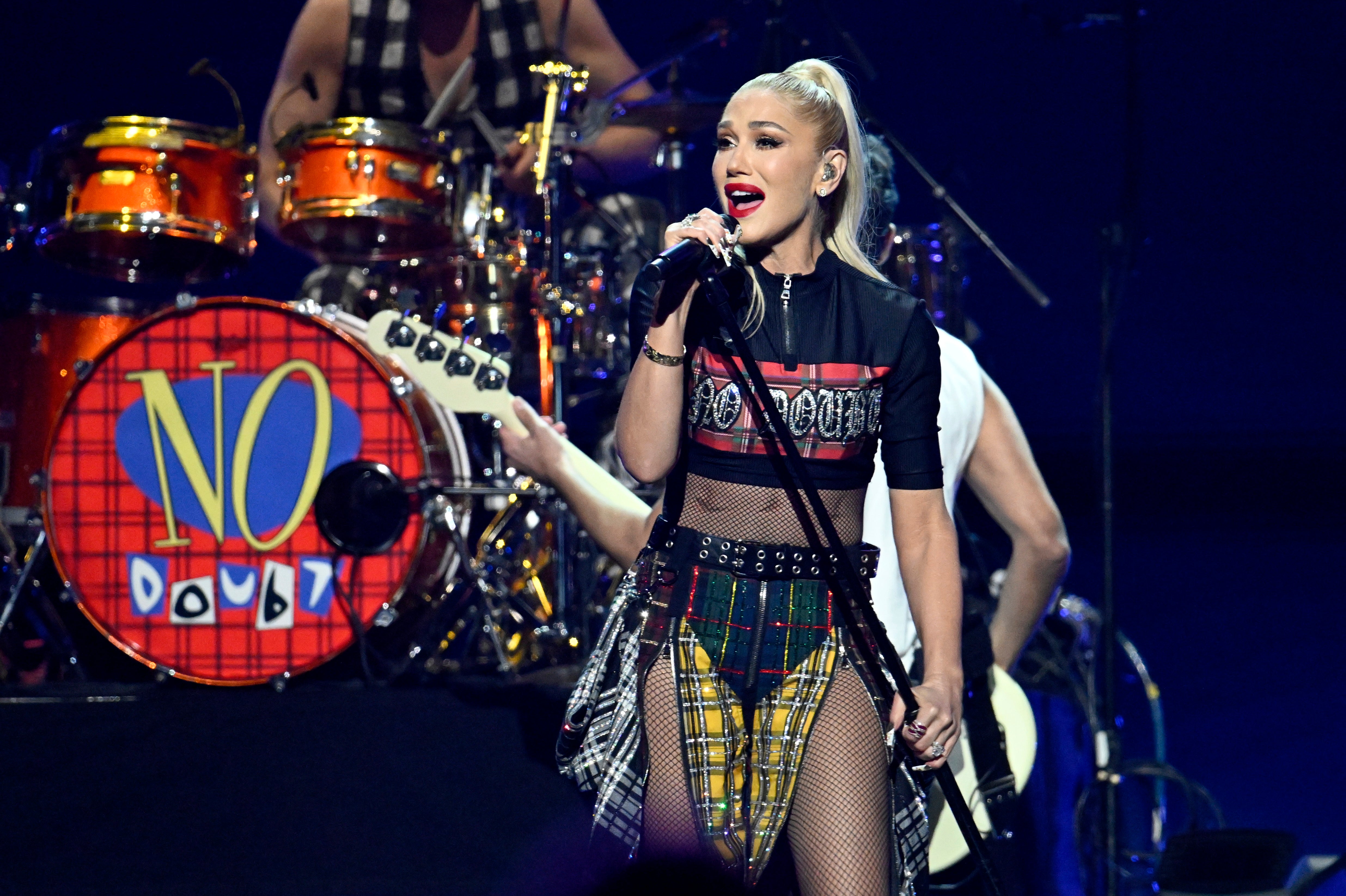 Gwen Stefani of No Doubt performs at the FireAid Benefit concert in January