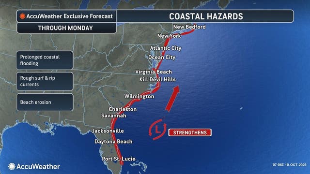 More than 120 million set to get drenched this weekend as coastal ...